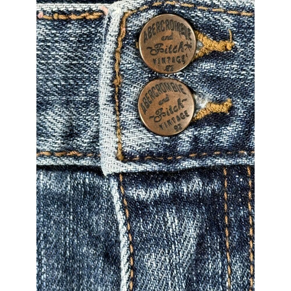 Abercrombie & Fitch Y2K Pink Piping Low Rise Bootcut Jeans 10 - Picture 4 of 9
